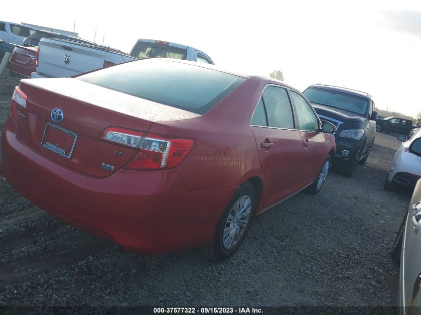 2014 TOYOTA CAMRY HYBRID LE/XLE/SE LIMITED EDITION - 4T1BD1FK9EU114103