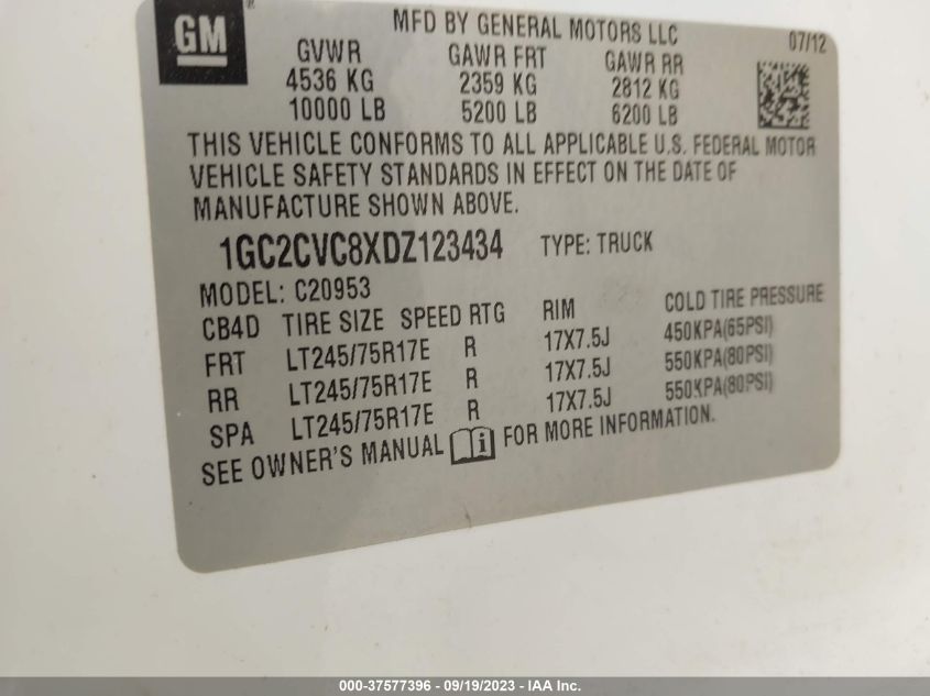 2013 CHEVROLET SILVERADO 2500HD WORK TRUCK - 1GC2CVC8XDZ123434