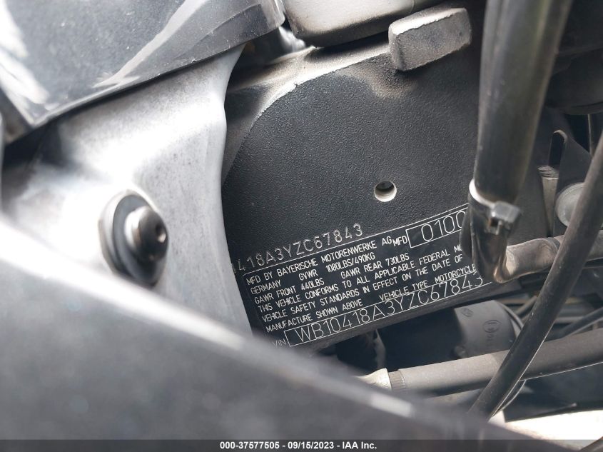 2000 BMW R1100 RT WB10418A3YZC67843