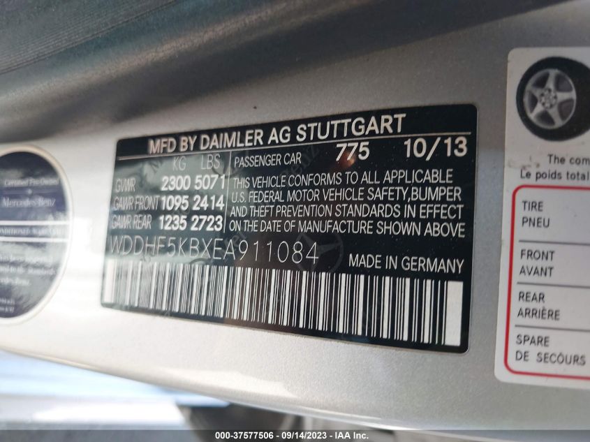2014 MERCEDES-BENZ E-CLASS E 350 - WDDHF5KBXEA911084