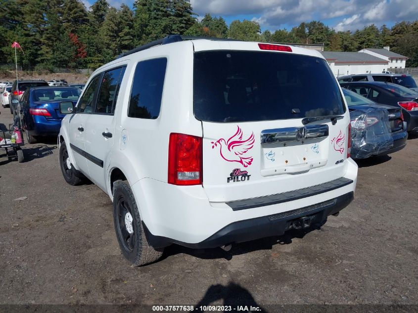 2014 HONDA PILOT LX - 5FNYF4H22EB025781