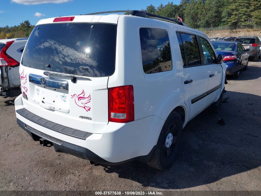 2014 HONDA PILOT LX - 5FNYF4H22EB025781