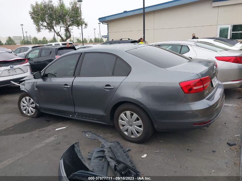 2015 VOLKSWAGEN JETTA SEDAN 2.0L S - 3VW2K7AJXFM412948