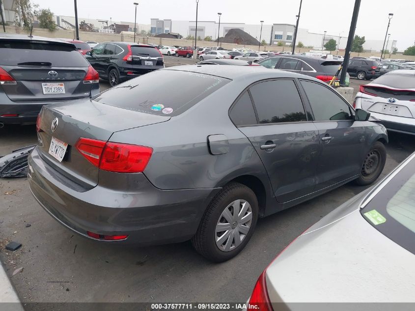 2015 VOLKSWAGEN JETTA SEDAN 2.0L S - 3VW2K7AJXFM412948