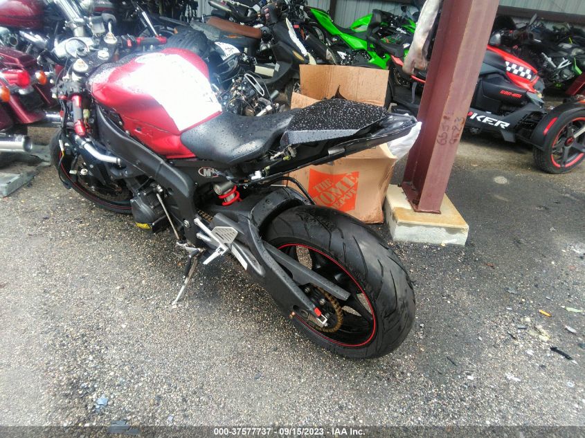 2007 YAMAHA YZFR6 L - JYARJ12E77A020443