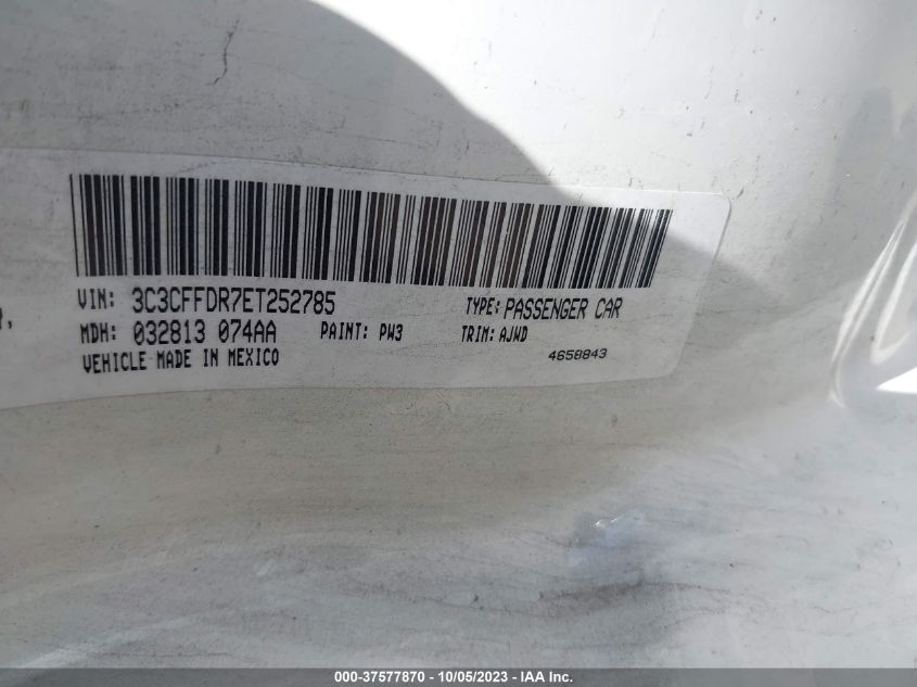 2014 FIAT 500C POP 3C3CFFDR7ET252785