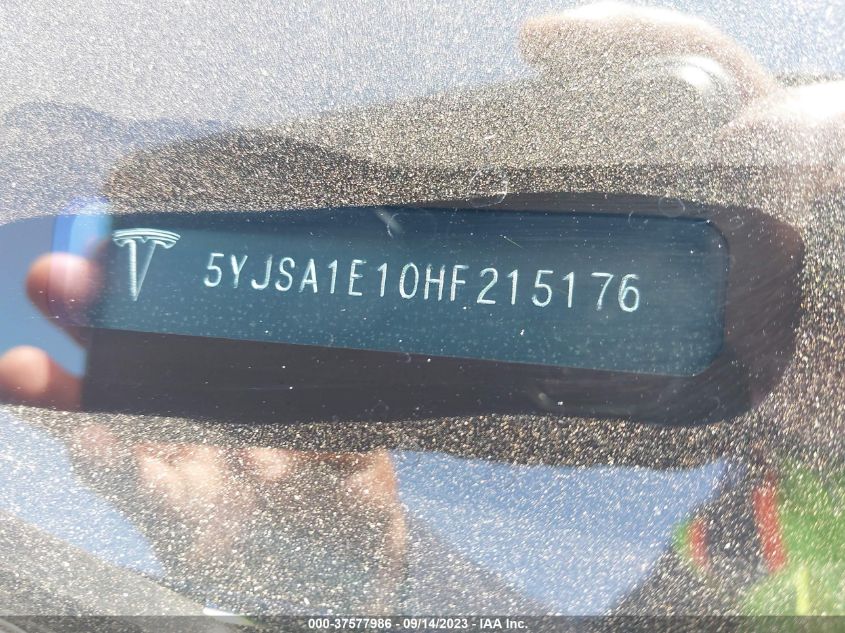 2017 TESLA MODEL S 60/75 - 5YJSA1E10HF215176