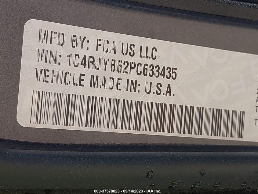 2023 JEEP GRAND CHEROKEE 4XE 1C4RJYB62PC633435