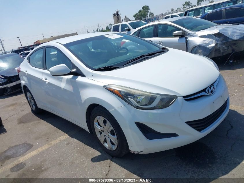 2016 HYUNDAI ELANTRA SE - 5NPDH4AEXGH718552