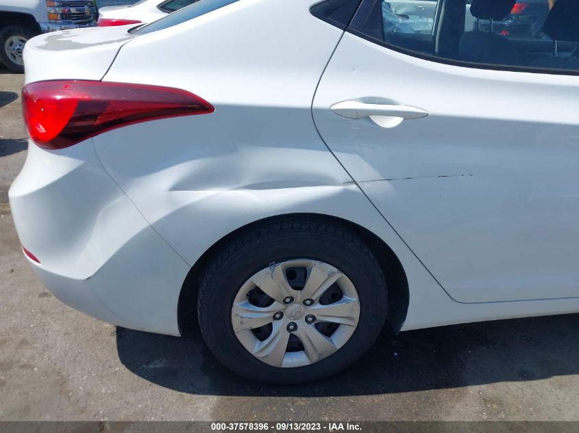 2016 HYUNDAI ELANTRA SE - 5NPDH4AEXGH718552