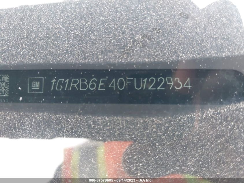 2015 CHEVROLET VOLT - 1G1RB6E40FU122934