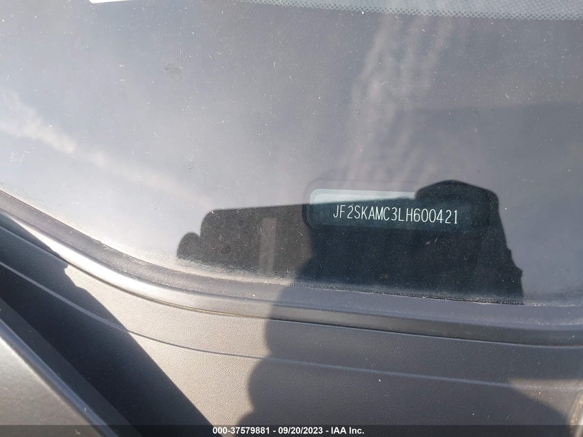 VIN JF2SKAMC3LH600421 2020 SUBARU FORESTER SPORT
