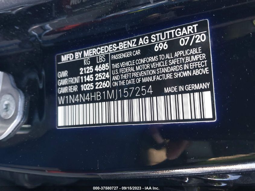 2021 MERCEDES-BENZ GLA GLA 250 - W1N4N4HB1MJ157254