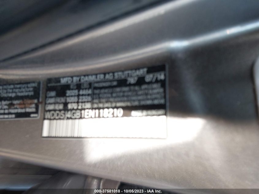 2014 MERCEDES-BENZ CLA-CLASS CLA 250 - WDDSJ4GB1EN118210
