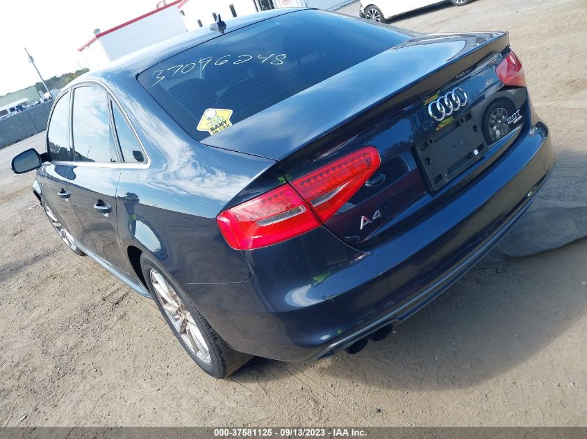 2014 AUDI A4 PREMIUM PLUS - WAUFFAFL1EN002900