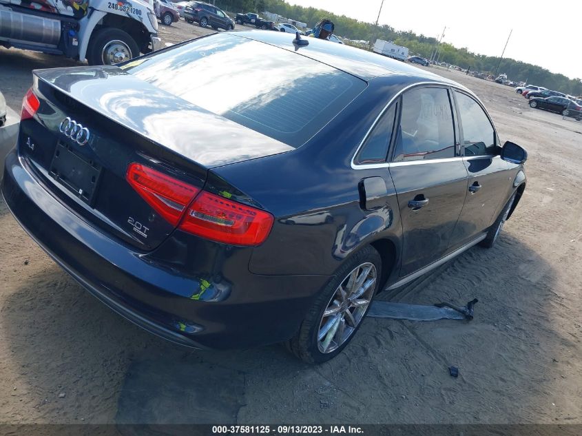 2014 AUDI A4 PREMIUM PLUS - WAUFFAFL1EN002900