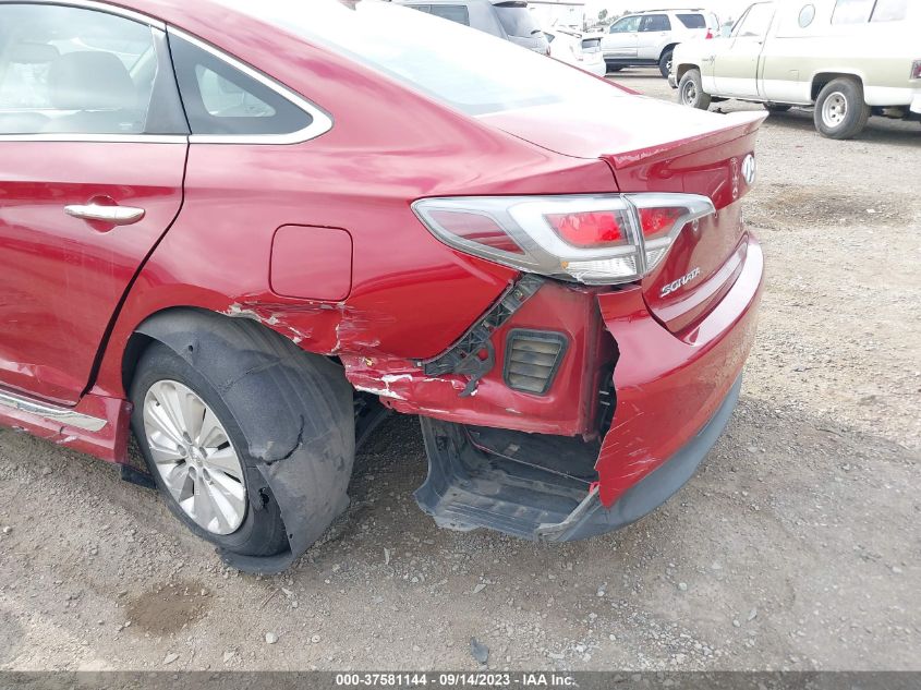 2016 HYUNDAI SONATA HYBRID SE - KMHE24L18GA008827