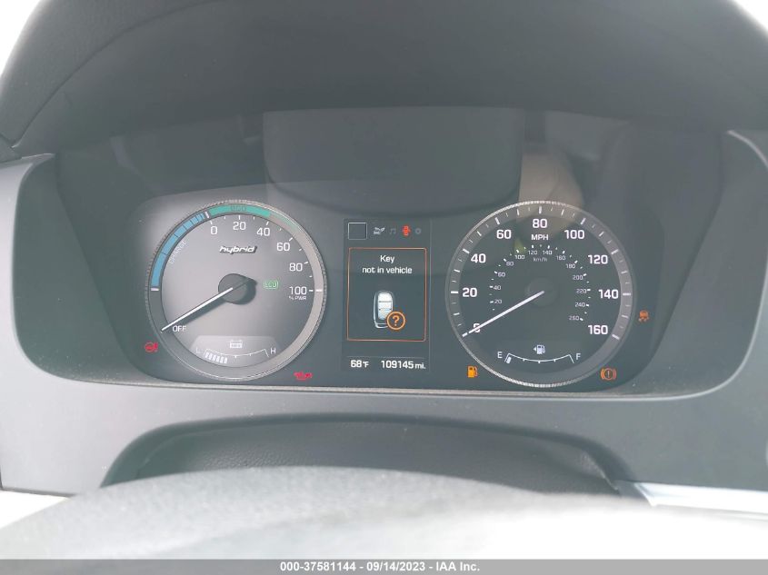 2016 HYUNDAI SONATA HYBRID SE - KMHE24L18GA008827