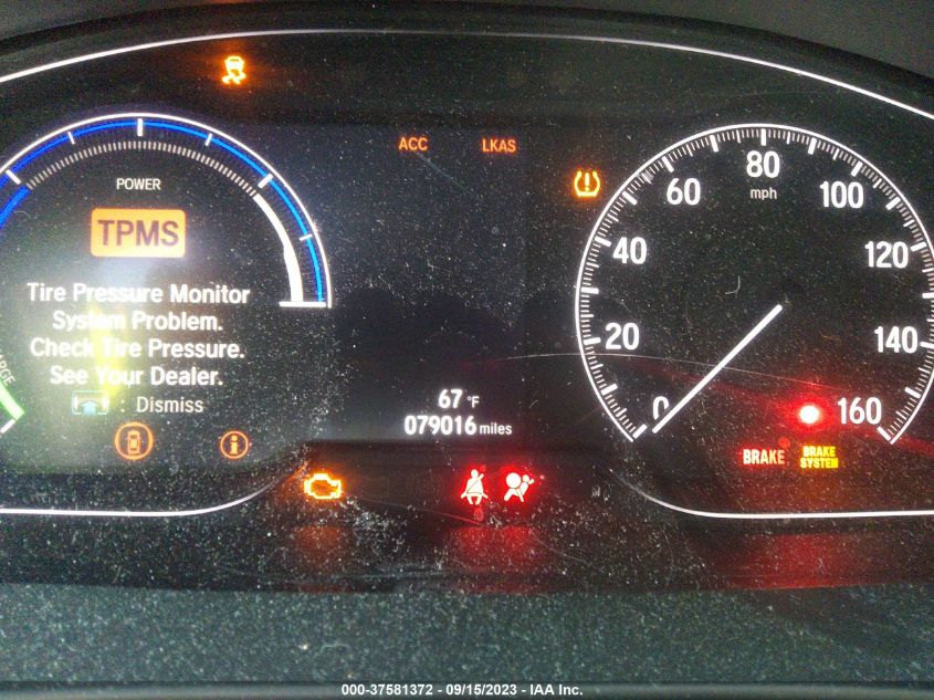 2019 HONDA INSIGHT TOURING - 19XZE4F9XKE015606