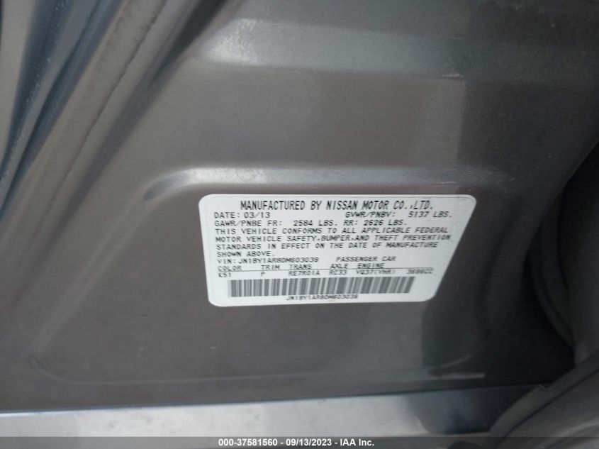 2013 INFINITI M37 JN1BY1AR8DM603039
