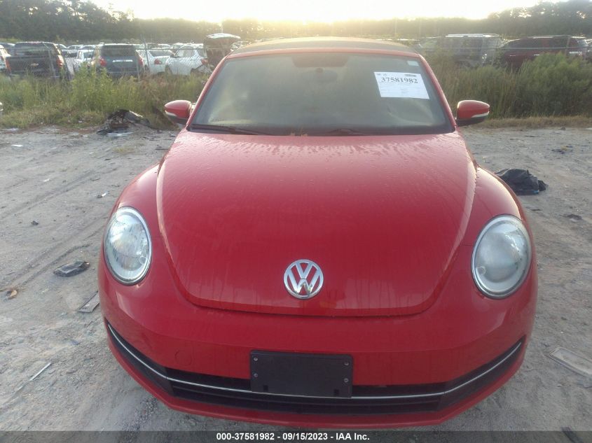 2013 VOLKSWAGEN BEETLE CONVERTIBLE 2.0L TDI 3VW6L7AT4DM816387