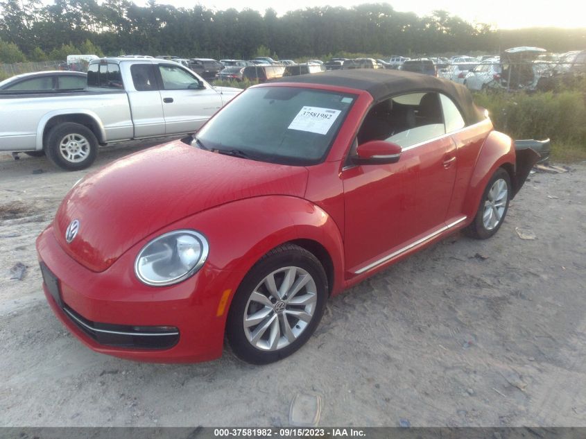 2013 VOLKSWAGEN BEETLE CONVERTIBLE 2.0L TDI 3VW6L7AT4DM816387