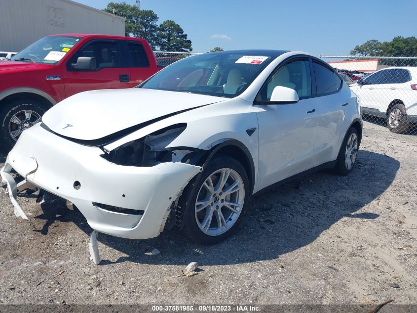 VIN 7SAYGDEE7NF418562 2022 TESLA MODEL Y LONG RANGE