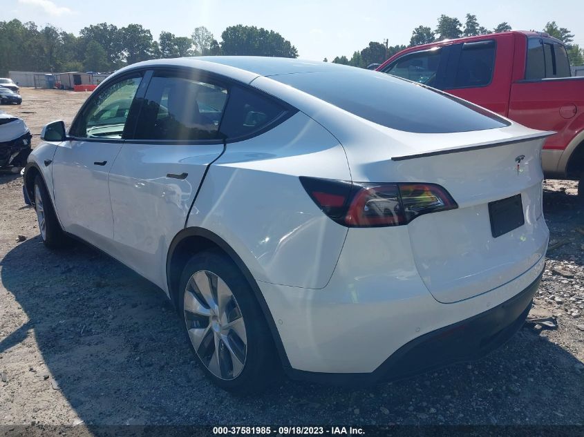 VIN 7SAYGDEE7NF418562 2022 TESLA MODEL Y LONG RANGE