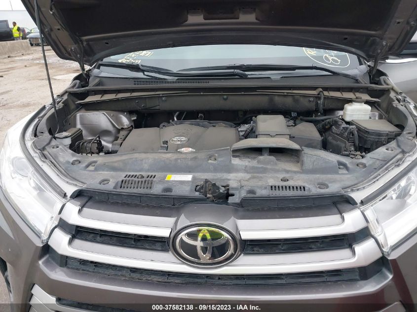 2019 TOYOTA HIGHLANDER XLE - 5TDKZRFH6KS572884