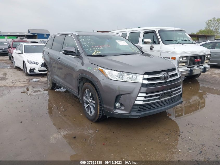 2019 TOYOTA HIGHLANDER XLE - 5TDKZRFH6KS572884