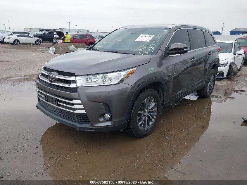 2019 TOYOTA HIGHLANDER XLE - 5TDKZRFH6KS572884