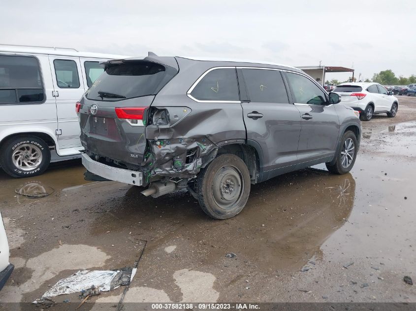 2019 TOYOTA HIGHLANDER XLE - 5TDKZRFH6KS572884