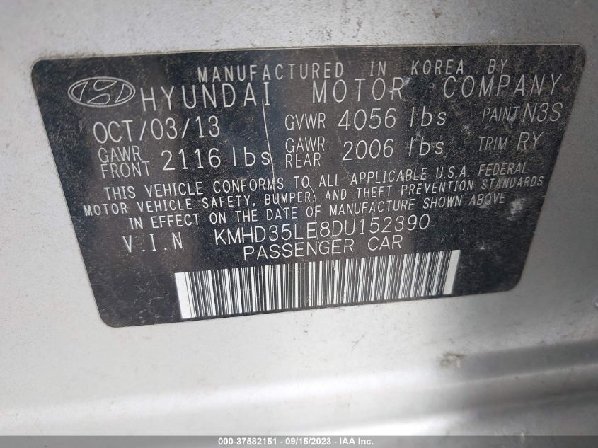 2013 HYUNDAI ELANTRA GT - KMHD35LE8DU152390