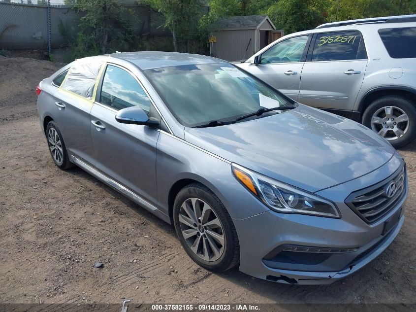 2015 HYUNDAI SONATA 2.4L SPORT - 5NPE34AF8FH080036