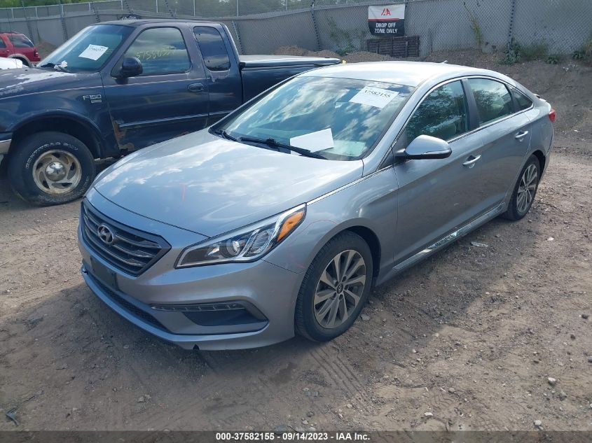 2015 HYUNDAI SONATA 2.4L SPORT - 5NPE34AF8FH080036