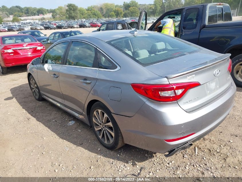 2015 HYUNDAI SONATA 2.4L SPORT - 5NPE34AF8FH080036