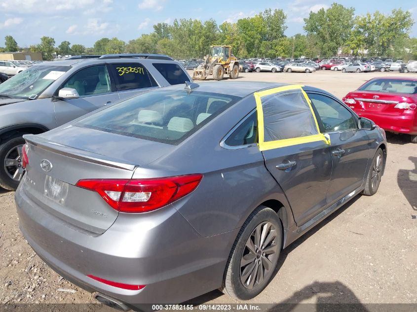 2015 HYUNDAI SONATA 2.4L SPORT - 5NPE34AF8FH080036