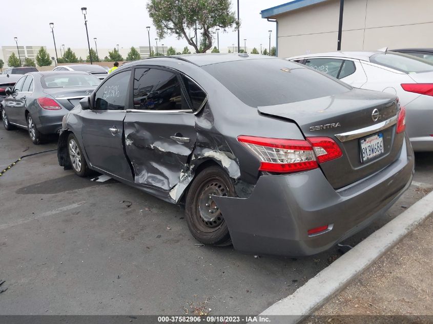 2015 NISSAN SENTRA SR/SL/S/SV/FE+ S - 3N1AB7AP3FL654394