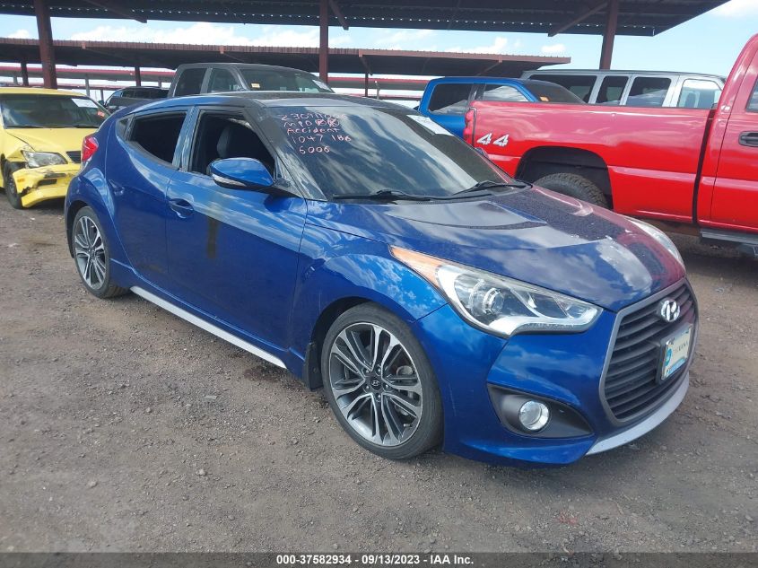 2016 HYUNDAI VELOSTER TURBO - KMHTC6AE8GU276006