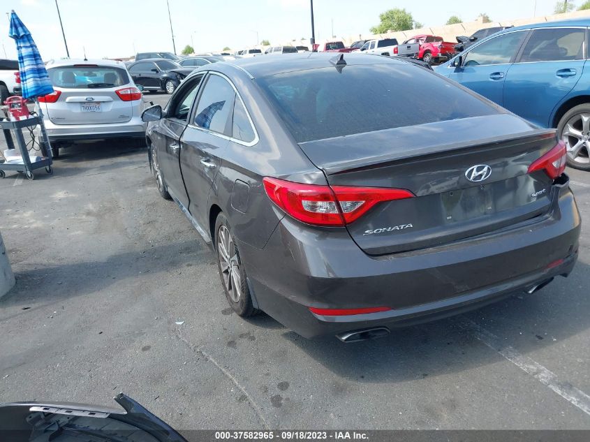 2015 HYUNDAI SONATA 2.4L SPORT - 5NPE34AF2FH249922