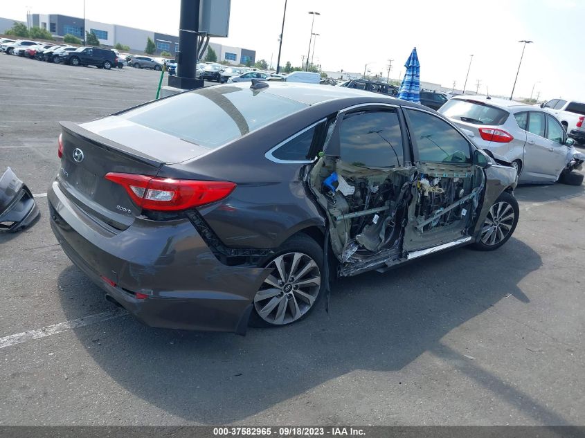 2015 HYUNDAI SONATA 2.4L SPORT - 5NPE34AF2FH249922