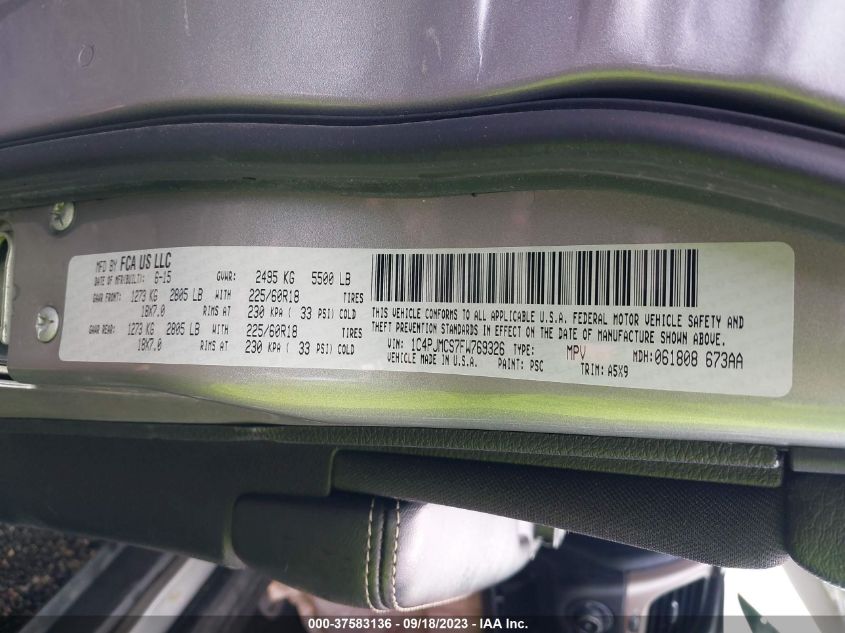 2015 JEEP CHEROKEE LATITUDE ALTITUDE - 1C4PJMCS7FW769326