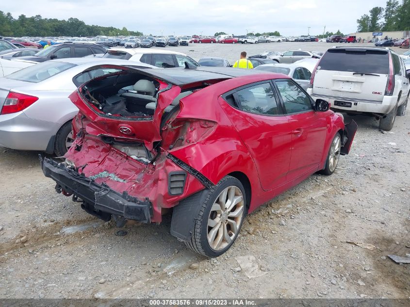 2013 HYUNDAI VELOSTER W/GRAY INT - KMHTC6AD9DU117238