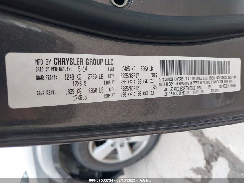 2014 DODGE JOURNEY SE - 3C4PDCABXET303561