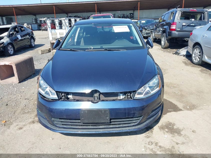 2016 VOLKSWAGEN GOLF TSI S - 3VW117AUXGM059394