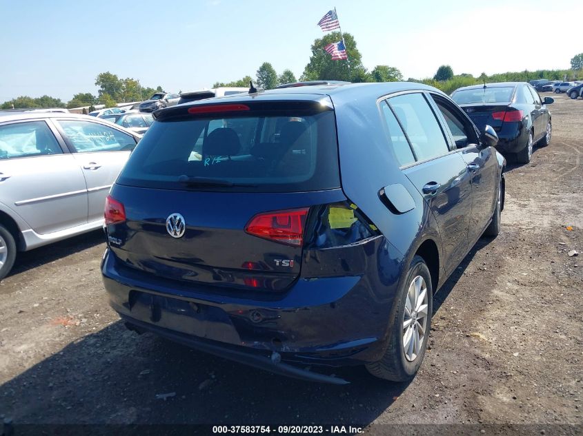 2016 VOLKSWAGEN GOLF TSI S - 3VW117AUXGM059394