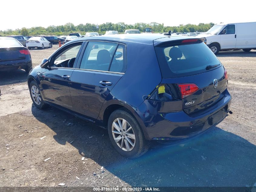 2016 VOLKSWAGEN GOLF TSI S - 3VW117AUXGM059394
