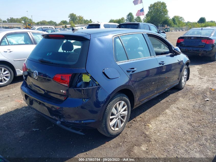 2016 VOLKSWAGEN GOLF TSI S - 3VW117AUXGM059394