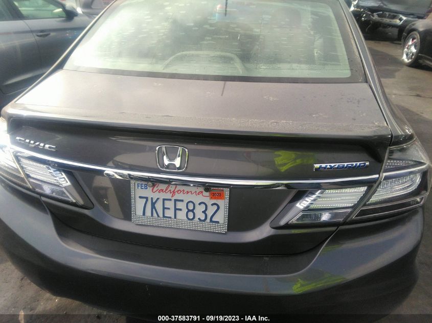 2015 HONDA CIVIC HYBRID - 19XFB4F33FE200707