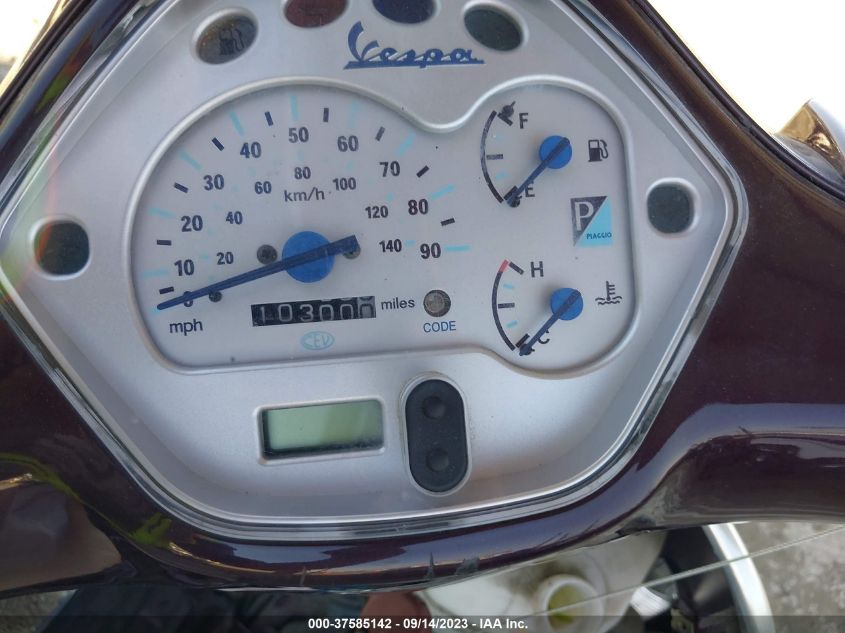 2006 VESPA GRANTURISMO 200 ZAPM319K565007331